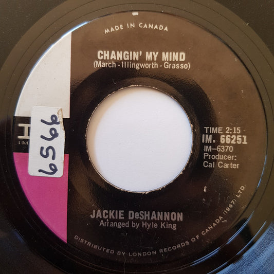 Jackie DeShannon : It's All In The Game / Changin' My Mind (7", Single)