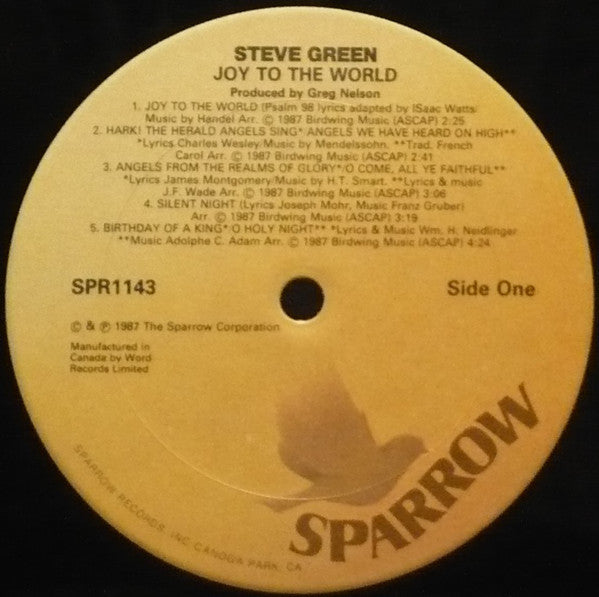 Steve Green (3) : Joy To The World (LP)
