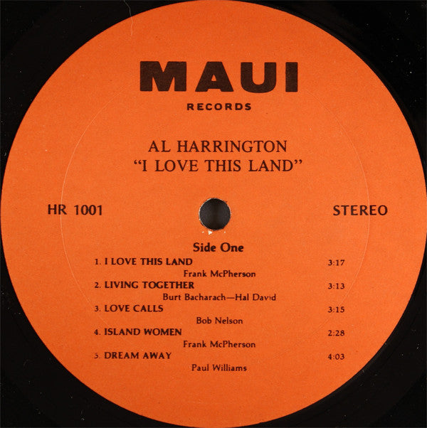 Al Harrington : I Love This Land (LP, Album)