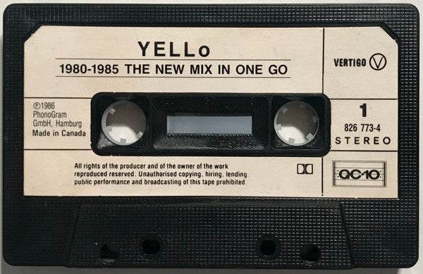 Yello : 1980 - 1985 The New Mix In One Go (Cass, Comp, P/Mixed)