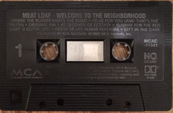 Meat Loaf : Welcome To The Neighborhood (Cass, Album, Dol)