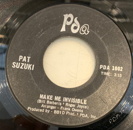 Pat Suzuki : Make Me Invisible (7")