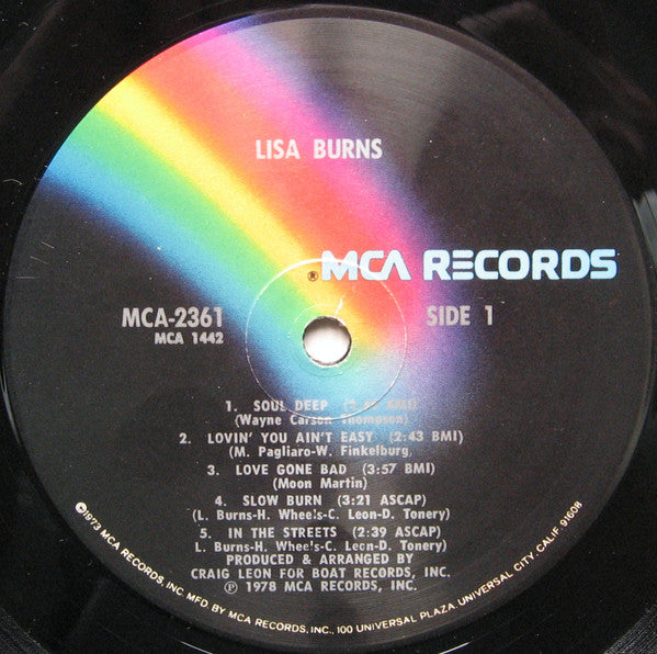 Lisa Burns : Lisa Burns (LP, Album)