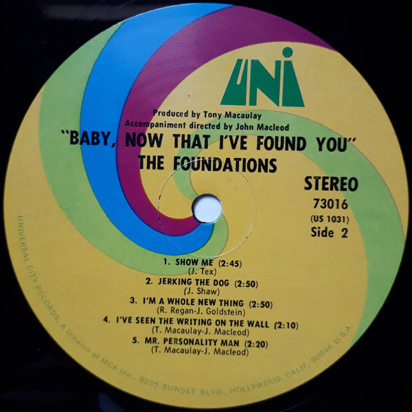 The Foundations : Baby, Now That I've Found You (LP, Album)