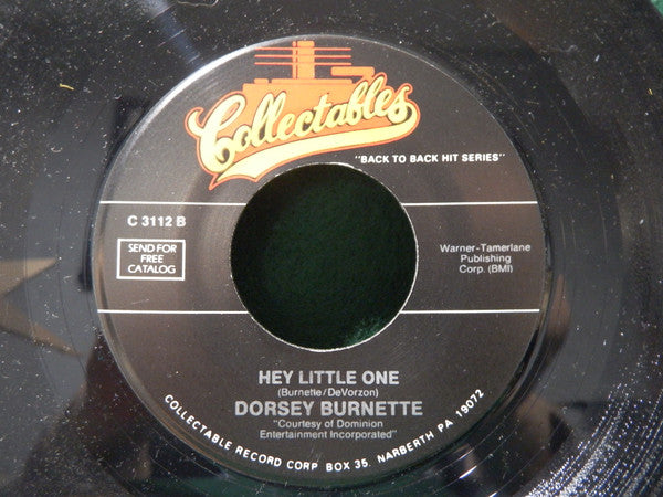 Dorsey Burnette : Tall Oak Tree / Hey Little One (7", RE)
