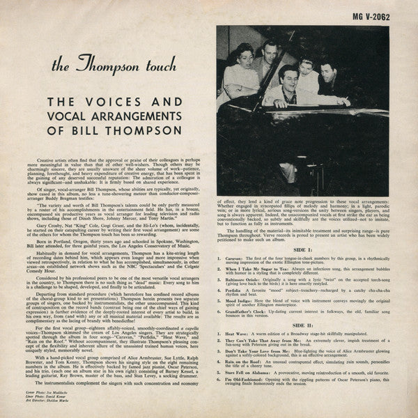 The Bill Thompson Singers : The Thompson Touch (LP, Album)