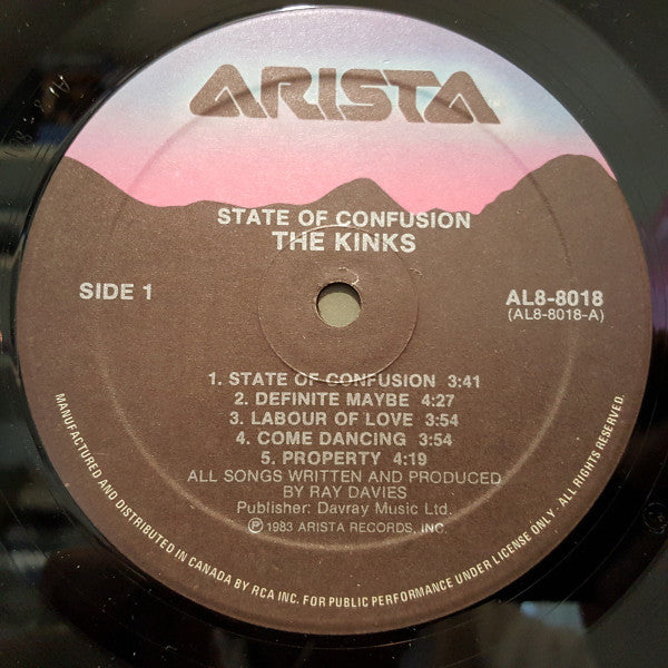 The Kinks : State Of Confusion (LP, Album)