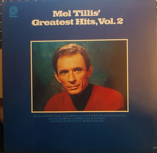 Mel Tillis : Mel Tillis' Greatest Hits, Vol. 2 (LP, Comp, RE)