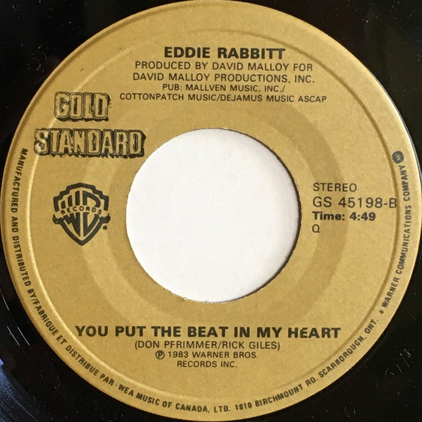 Eddie Rabbitt With Crystal Gayle : You And I (7", RE)