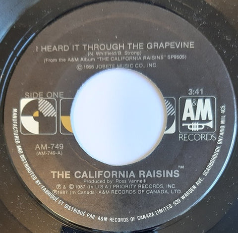 The California Raisins : I Heard It Through The Grapevine (7", Single, Promo)