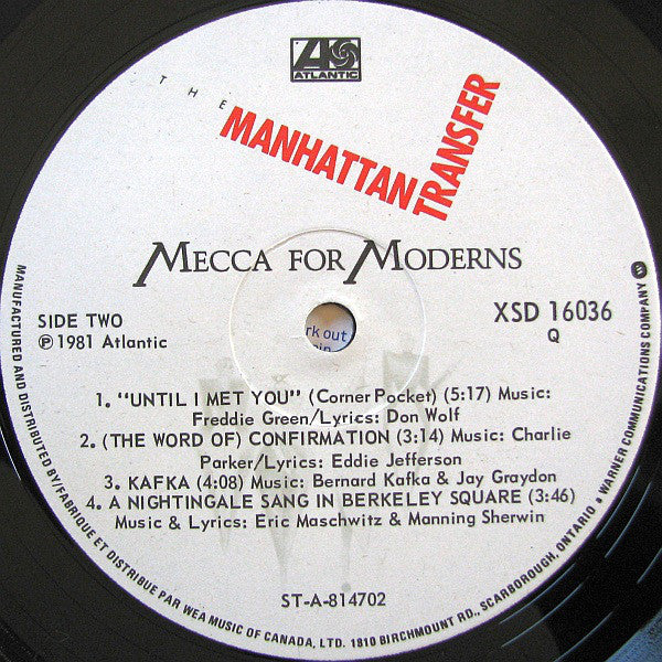 The Manhattan Transfer : Mecca For Moderns (LP, Album)