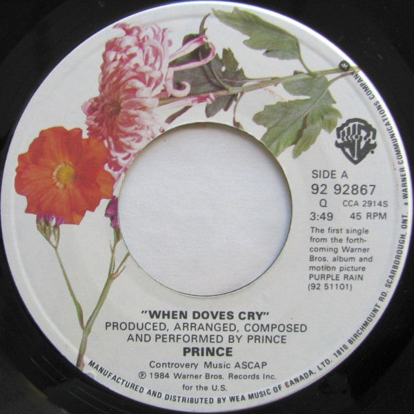 Prince : When Doves Cry (7", Single)