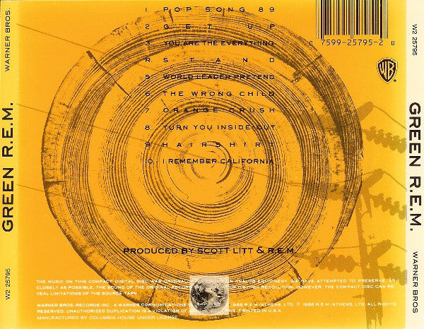 R.E.M. : Green (CD, Album, Club)