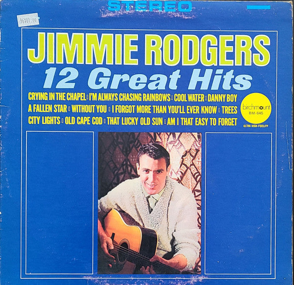 Jimmie Rodgers (2) : 12 Great Hits (LP, Mono)