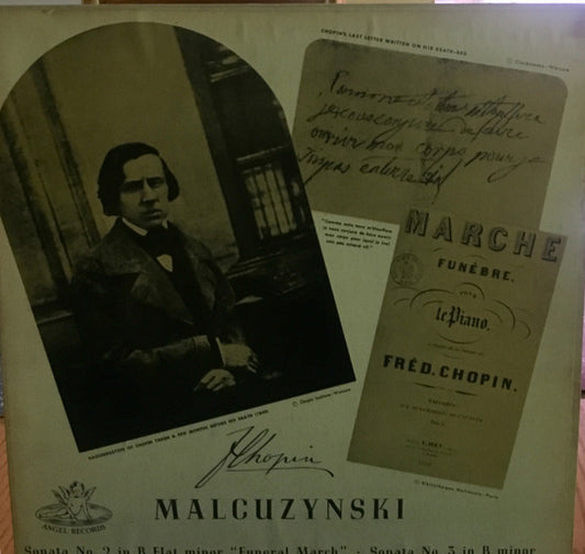 Witold Malcuzynski*, Frédéric Chopin : Sonata No.2 In B Flat Minor, "Funeral March" / Sonata No. 3 In B Minor (LP)