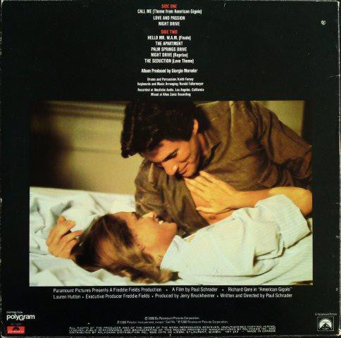 Various, Giorgio Moroder : American Gigolo (Original Soundtrack Recording) (LP, Album)