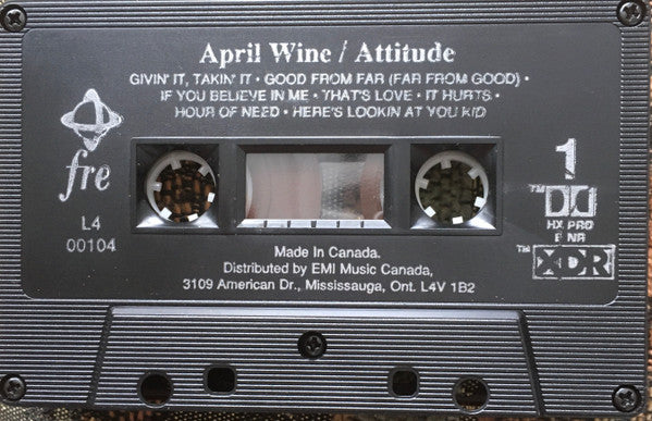 April Wine : Attitude (Cass, Album)