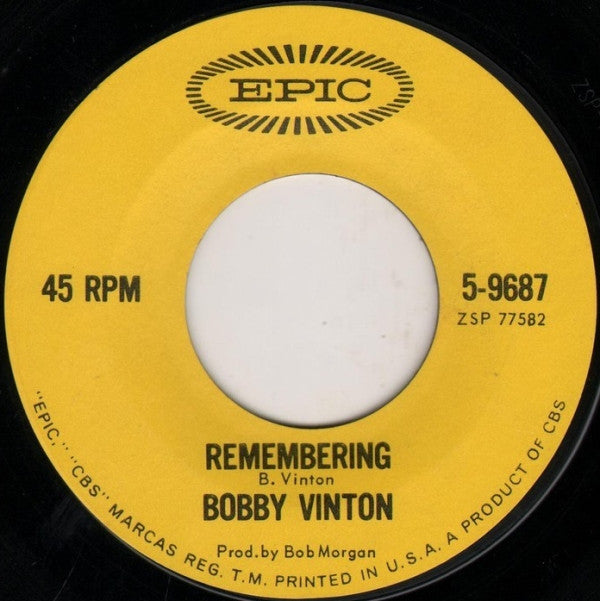Bobby Vinton : Tell Me Why / Remembering (7", Single, Ter)
