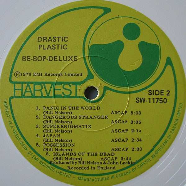 Be Bop Deluxe : Drastic Plastic (LP, Album, Ltd, Whi)
