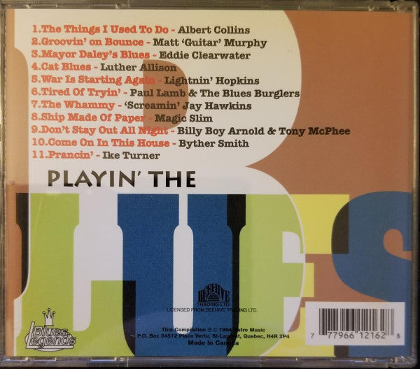 Various : Playin' The Blues (CD, Comp)