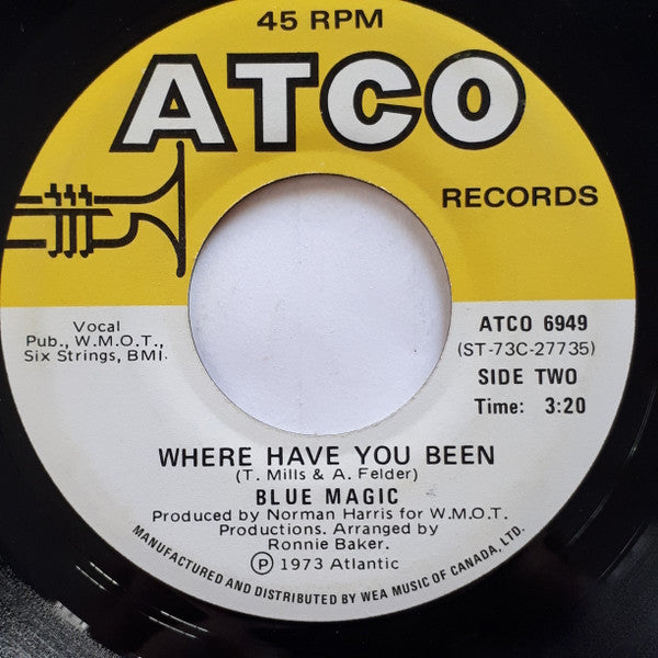 Blue Magic : Stop To Start (7")