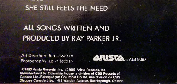 Ray Parker Jr. : Woman Out Of Control (LP, Album, Club)