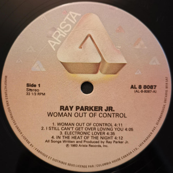 Ray Parker Jr. : Woman Out Of Control (LP, Album, Club)