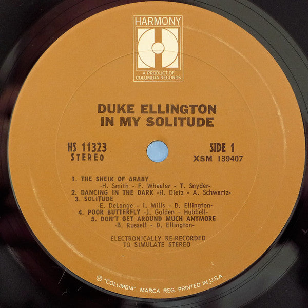 Duke Ellington : In My Solitude (LP, Album, Comp, Ter)