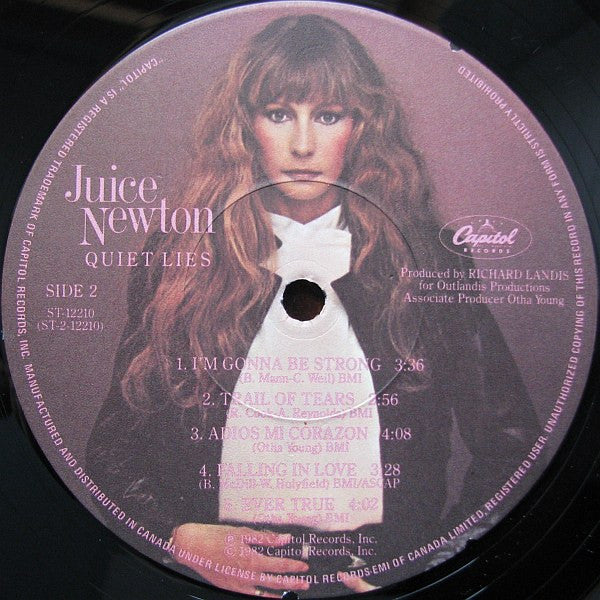 Juice Newton : Quiet Lies (LP, Album)