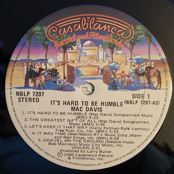 Mac Davis : It's Hard To Be Humble (LP)