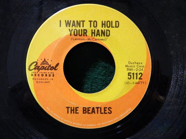 The Beatles : I Want To Hold Your Hand (7", Single, M/Print, Hof)