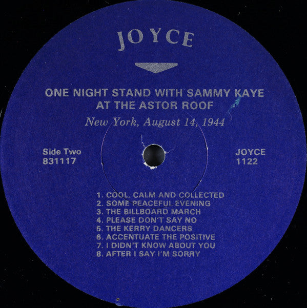 Sammy Kaye : One Night Stand With Sammy Kaye (LP, Album)