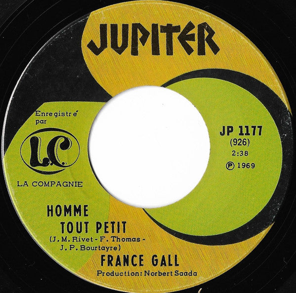 France Gall : L'Orage (La Pioggia) / Homme Tout Petit (7", Single)
