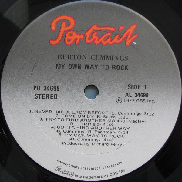 Burton Cummings : My Own Way To Rock (LP, Album)