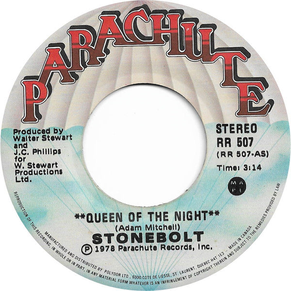 Stonebolt : Queen Of The Night (7", Single)