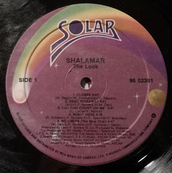 Shalamar : The Look (LP, Album, Cin)