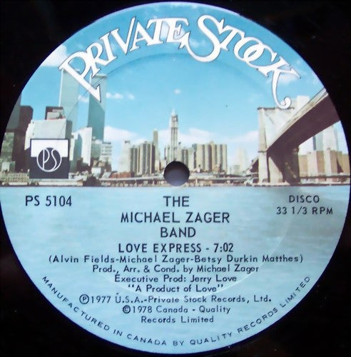 The Michael Zager Band : Let's All Chant / Love Express (12")