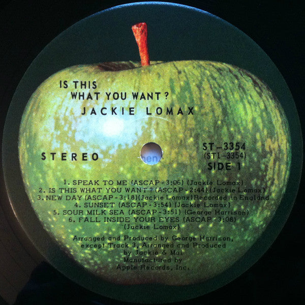 Jackie Lomax : Is This What You Want? (LP, Album)