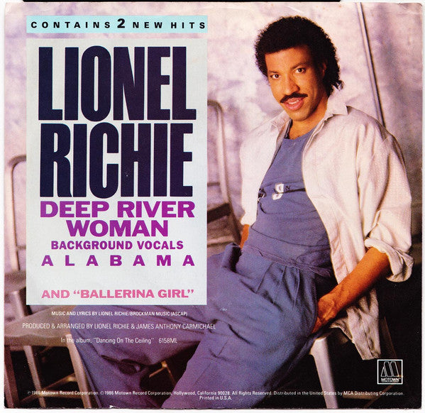 Lionel Richie : Ballerina Girl / Deep River Woman (7", Single, M25)
