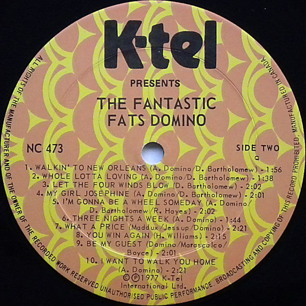 Fats Domino : The Fantastic Fats Domino (LP, Comp)