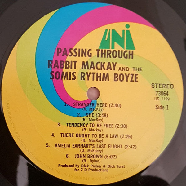 Rabbit MacKay & The Somis Rhythm Boyze : Passing Through (LP, Album)