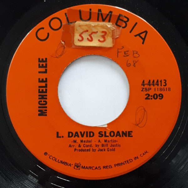 Michele Lee : L. David Sloane (7", Single)