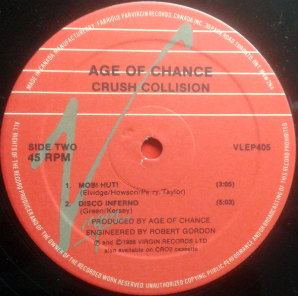 Age Of Chance : Crush Collision (12")