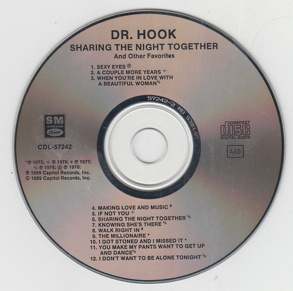 Dr. Hook : Sharing The Night Together And Other Favorites By Dr. Hook (CD, Comp)