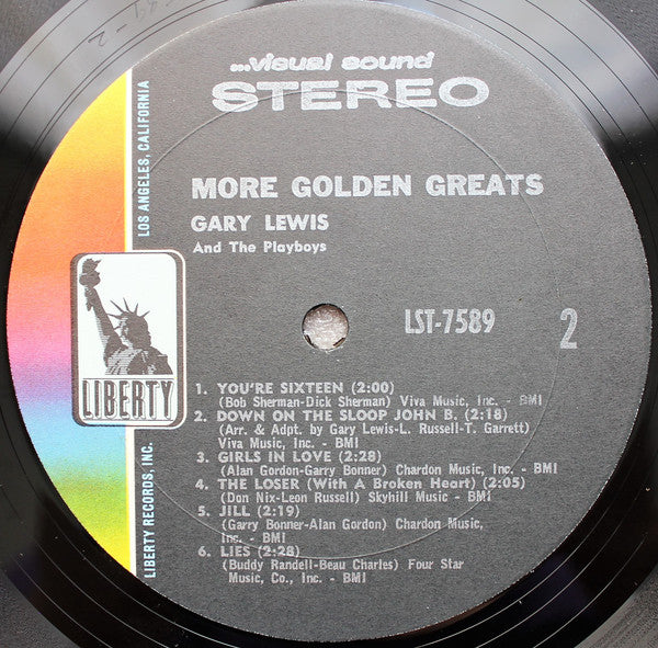 Gary Lewis & The Playboys : More Golden Greats (LP, Comp, Gat)