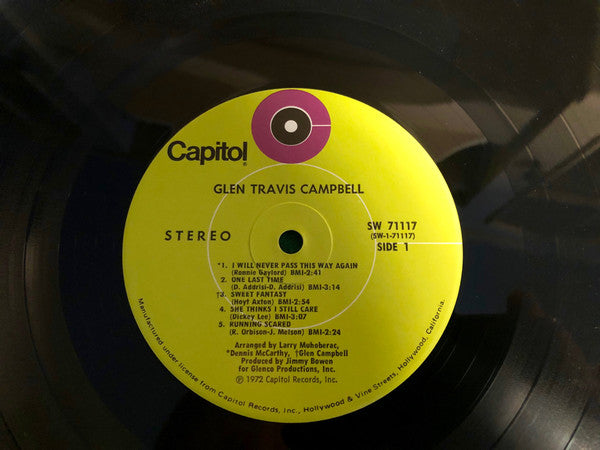 Glen Campbell : Glen Travis Campbell (LP, Album, Club)