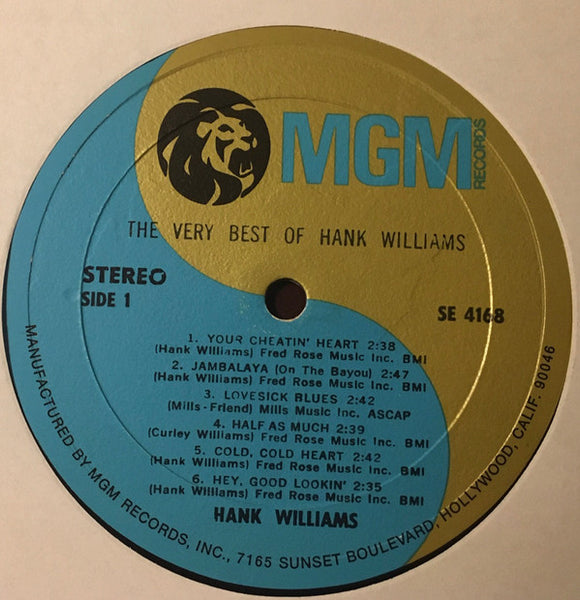 Hank Williams : The Very Best Of Hank Williams (LP, Comp)