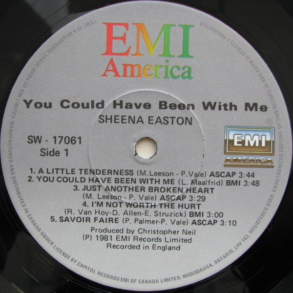 Sheena Easton : You Could Have Been With Me (LP, Album)