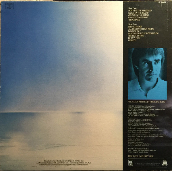 Chris de Burgh : The Getaway (LP, Album)