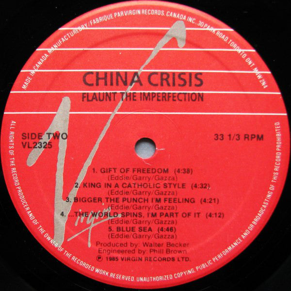 China Crisis : Flaunt The Imperfection (LP, Album)